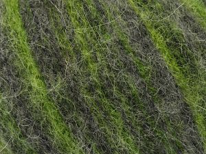 Fiber Content 36% Polyamide, 31% Extrafine Merino Wool, 30% Baby Alpaca, 3% Elastan, Brand Ice Yarns, Grey, Green, fnt2-78696