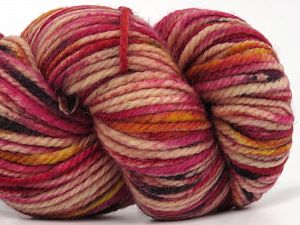 Global Organic Textile Standard (GOTS) Certified Product. CUC-TR-017 PRJ 805332/918191 Fiber Content 100% OrganicWool, Brand Ice Yarns, Gold, Fuchsia, Black, Yarn Thickness 5 Bulky  Chunky, Craft, Rug, fnt2-78815 