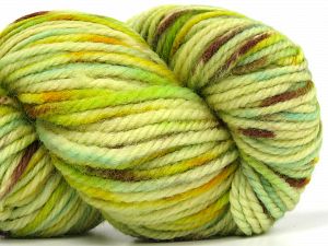Global Organic Textile Standard (GOTS) Certified Product. CUC-TR-017 PRJ 805332/918191 Fiber Content 100% OrganicWool, Brand Ice Yarns, Green Shades, Gold, Cream, Brown, Yarn Thickness 5 Bulky  Chunky, Craft, Rug, fnt2-78818 