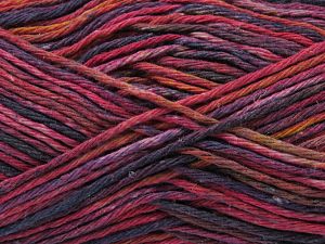 Fiber Content 100% Cotton, Red, Purple, Brand Ice Yarns, Fuchsia, Burgundy, Yarn Thickness 3 Light DK, Light, Worsted, fnt2-78830