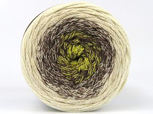 Please be advised that yarns are made of recycled cotton, and dye lot differences occur. Fiber Content 100% Cotton, Yellow, Brand Ice Yarns, Cream, Brown, fnt2-79838