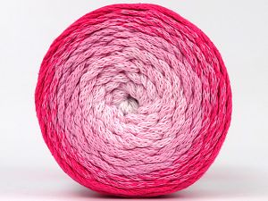 Please be advised that yarns are made of recycled cotton, and dye lot differences occur. Fiber Content 100% Cotton, White, Pink Shades, Brand Ice Yarns, fnt2-79847