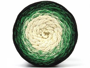 Please be advised that yarns are made of recycled cotton, and dye lot differences occur. Fiber Content 100% Cotton, Brand Ice Yarns, Green, Cream, Black, fnt2-79850