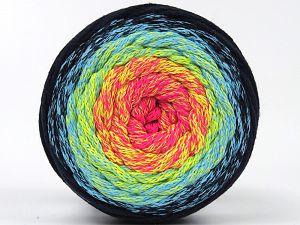 Please be advised that yarns are made of recycled cotton, and dye lot differences occur. Fiber Content 100% Cotton, Yellow, Turquoise, Pink, Brand Ice Yarns, Dark Navy, fnt2-79852