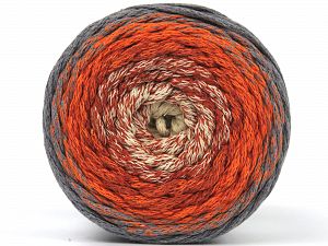 Please be advised that yarns are made of recycled cotton, and dye lot differences occur. Fiber Content 100% Cotton, Orange, Brand Ice Yarns, Grey, Cream, Copper, fnt2-79854