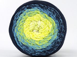 Please be advised that yarns are made of recycled cotton, and dye lot differences occur. Fiber Content 100% Cotton, Yellow, White, Turquoise, Brand Ice Yarns, Dark Navy, fnt2-79861