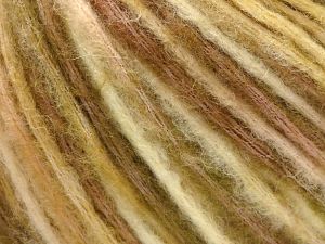 Fiber Content 45% Acrylic, 40% Polyamide, 15% Wool, Khaki, Brand Ice Yarns, Cream Shades, Brown Shades, fnt2-79990