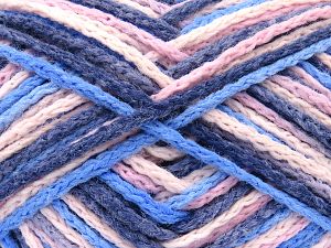 Fiber Content 50% Acrylic, 50% Polyamide, Yellow, White, Brand Ice Yarns, Blue Shades, fnt2-80074