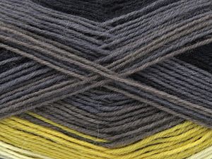 Fiber Content 75% Superwash Wool, 25% Polyamide, Brand Ice Yarns, Grey, Cream Shades, Black, fnt2-80079