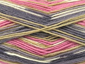 Fiber Content 75% Superwash Wool, 25% Polyamide, White, Pink, Brand Ice Yarns, Grey Shades, Camel, fnt2-80082