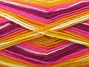 Fiber Content 75% Superwash Wool, 25% Polyamide, Pink, Lilac, Brand Ice Yarns, Gold, Cream, Burgundy, fnt2-80084