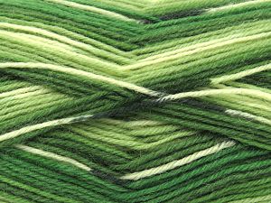 Fiber Content 75% Superwash Wool, 25% Polyamide, Brand Ice Yarns, Green Shades, fnt2-80086
