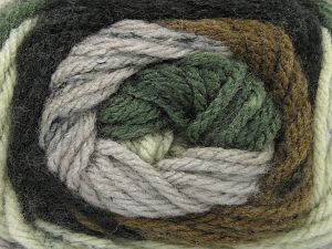 Fiber Content 100% Acrylic, Khaki Shades, Brand Ice Yarns, Grey Shades, Brown Shades, Black, fnt2-80111
