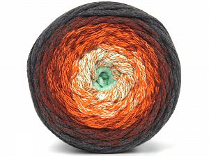 Please be advised that yarns are made of recycled cotton, and dye lot differences occur. Fiber Content 100% Cotton, Orange, Light Mint Green, Brand Ice Yarns, Grey, Copper, fnt2-80169 