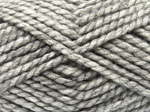 SuperBulky  Fiber Content 60% Acrylic, 30% Alpaca, 10% Wool, Brand Ice Yarns, Grey, fnt2-80175 