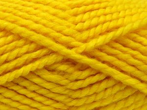 SuperBulky  Fiber Content 60% Acrylic, 30% Alpaca, 10% Wool, Yellow, Brand Ice Yarns, fnt2-80176 