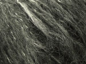 Fiber Content 61% Acrylic, 24% Polyester, 15% Wool, White, Brand Ice Yarns, Grey, Black, Yarn Thickness 3 Light DK, Light, Worsted, fnt2-80185
