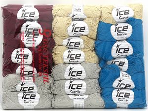 Ne: 8/4. Nm 14/4 Fiber Content 100% Mercerised Cotton, Multicolor, Brand Ice Yarns, fnt2-80251