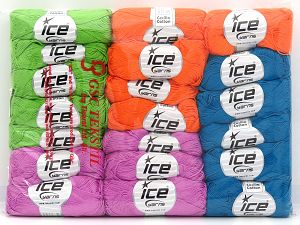 Ne: 8/4. Nm 14/4 Fiber Content 100% Mercerised Cotton, Multicolor, Brand Ice Yarns, fnt2-80252