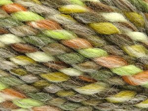 Fiber Content 65% Acrylic, 35% Wool, Orange, Brand Ice Yarns, Grey, Green, Cream, Brown, fnt2-80292 