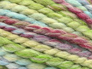 Fiber Content 65% Acrylic, 35% Wool, Turquoise, Brand Ice Yarns, Green Shades, Fuchsia, fnt2-80293 