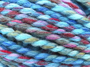 Fiber Content 65% Acrylic, 35% Wool, Turquoise Shades, Brand Ice Yarns, Fuchsia, Copper, Camel, fnt2-80294 