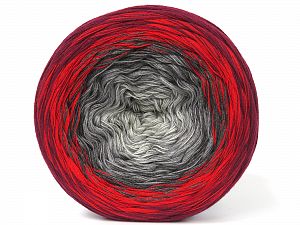 Fiber Content 50% Acrylic, 50% Cotton, Red, Maroon, Brand Ice Yarns, Grey Shades, Yarn Thickness 2 Fine Sport, Baby, fnt2-80308