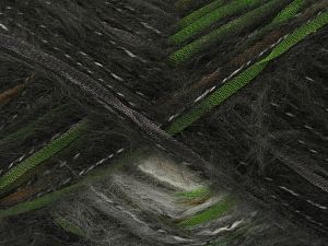 Fiber Content 8% Wool, 50% Polyamide, 30% Acrylic, 12% Polyester, White, Brand Ice Yarns, Grey, Green, Gold, Black, Yarn Thickness 5 Bulky Chunky, Craft, Rug, fnt2-80355