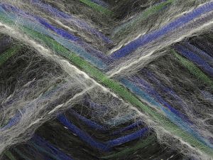 Fiber Content 8% Wool, 50% Polyamide, 30% Acrylic, 12% Polyester, White, Brand Ice Yarns, Grey, Green Shades, Blue Shades, Black, Yarn Thickness 5 Bulky  Chunky, Craft, Rug, fnt2-80356
