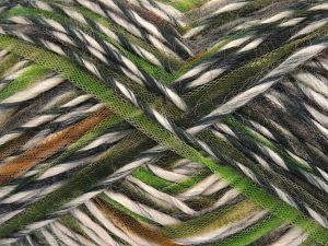 Fiber Content 50% Polyamide, 25% Acrylic, 25% Wool, Brand Ice Yarns, Grey, Green, Cream, Brown Shades, Black, Yarn Thickness 5 Bulky Chunky, Craft, Rug, fnt2-80360