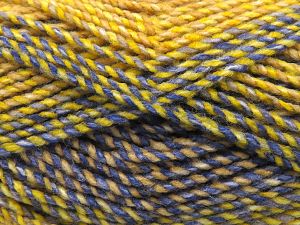 Fiber Content 100% Acrylic, Brand Ice Yarns, Gold Shades, Blue Shades, fnt2-80412