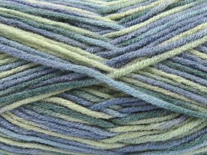 Fiber Content 100% Acrylic, Brand Ice Yarns, Green Shades, Blue Shades, Yarn Thickness 4 Medium  Worsted, Afghan, Aran, fnt2-80438 
