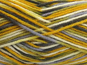 Fiber Content 100% Acrylic, White, Khaki, Brand Ice Yarns, Gold, Blue Shades, Yarn Thickness 4 Medium  Worsted, Afghan, Aran, fnt2-80441 