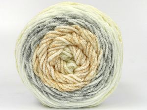 Fiber Content 100% Acrylic, White, Light Yellow, Light Salmon, Light Grey, Brand Ice Yarns, Yarn Thickness 4 Medium  Worsted, Afghan, Aran, fnt2-80443
