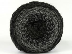 Fiber Content 85% Acrylic, 15% Wool, Brand Ice Yarns, Grey Shades, Black, Yarn Thickness 3 Light  DK, Light, Worsted, fnt2-80461