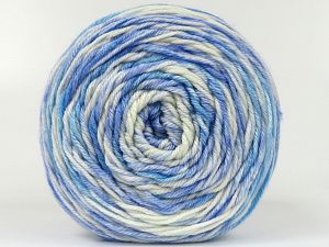 Fiber Content 100% Antipilling Acrylic, White, Light Blue, Brand Ice Yarns, Blue, Yarn Thickness 3 Light DK, Light, Worsted, fnt2-80485