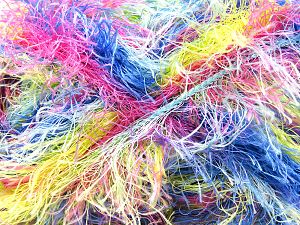 Fiber Content 100% Polyester, Yellow, Pink, Brand Ice Yarns, Green, Blue, Yarn Thickness 6 SuperBulky  Bulky, Roving, fnt2-80532 
