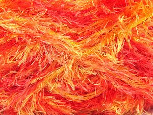 Fiber Content 100% Polyester, Yellow, Salmon Shades, Brand Ice Yarns, Yarn Thickness 5 Bulky Chunky, Craft, Rug, fnt2-80534