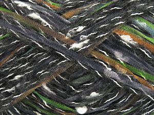 Fiber Content 50% Polyamide, 35% Acrylic, 15% Polyester, White, Brand Ice Yarns, Grey, Green Shades, Gold, Black, Yarn Thickness 5 Bulky Chunky, Craft, Rug, fnt2-80541
