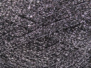 Fiber Content 100% Metallic Lurex, Pink, Brand Ice Yarns, Black, Yarn Thickness 6 SuperBulky  Bulky, Roving, fnt2-80548
