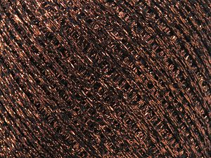 Fiber Content 60% Metallic Lurex, 40% Polyamide, Brand Ice Yarns, Copper, Yarn Thickness 1 SuperFine Sock, Fingering, Baby, fnt2-80705