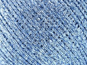 Fiber Content 60% Metallic Lurex, 40% Polyamide, Brand Ice Yarns, Blue, Yarn Thickness 1 SuperFine Sock, Fingering, Baby, fnt2-80709