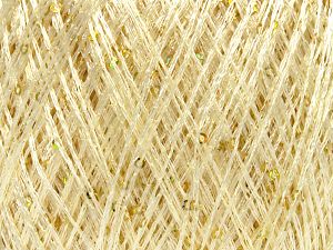 Fiber Content 97% Polyester, 3% Paillette, Light Cream, Brand Ice Yarns, fnt2-80720 