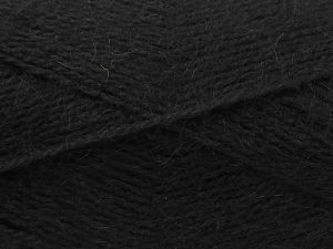 Fiber Content 75% Premium Acrylic, 15% Wool, 10% Mohair, Brand Ice Yarns, Black, fnt2-80806 