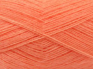 Fiber Content 75% Premium Acrylic, 15% Wool, 10% Mohair, Light Orange, Brand Ice Yarns, fnt2-80809