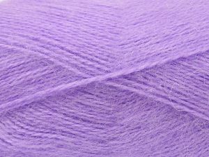Fiber Content 75% Premium Acrylic, 15% Wool, 10% Mohair, Lilac, Brand Ice Yarns, fnt2-80816