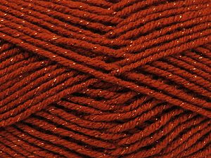 Machine washable. Fiber Content 90% Acrylic, 10% Metallic Lurex, Brand Ice Yarns, Copper, fnt2-80839