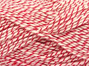Fiber Content 100% Acrylic, White, Red, Brand Ice Yarns, fnt2-80850 