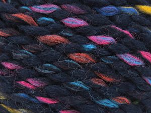 Fiber Content 95% Acrylic, 5% Wool, Rainbow, Navy, Brand Ice Yarns, fnt2-80886 