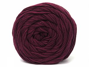Fiber Content 52% Cotton, 48% Bamboo, Brand Ice Yarns, Dark Burgundy, fnt2-80908 